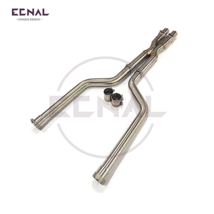 Ecnal para BMW X5m X6m F95 F96 V8 4,4 T Alto rendimiento SS304 Tubo medio de escape de igual longitud - Product Image 5