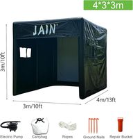 Cage de simulateur de golf gonflable d'intérieur en PVC noir de haute qualité avec impression personnalisée pour la maison