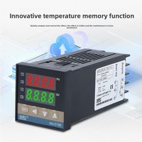 Pengontrol Suhu Digital XRKC REX-C100 K M*DA/V*DA 48*48mm Tipe-K Input Tunggal Termostat PID Industri untuk Extruder