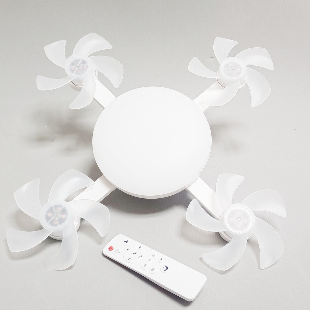 Modern Design Creative 3 in 1 & 4 in 1 Soundless Remote Control LED Ceiling Lamp Drone Fan Light for Bedroom Kitchen Living Room