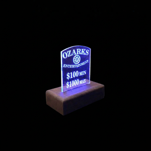 Marco acrílico magnético de escritorio con iluminación LED de borde, acrílico iluminado con LED, LGP - Product Image 1