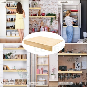 Protector Multiusos de Madera Maciza para Estantes de Alambre, Antiarañazos e Impermeable, para Armarios y Lavanderías - Product Image 6