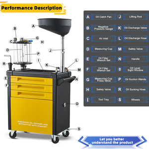 Novo Design 61PCS Ferramenta Pneumática 3 em 1 para Troca de Óleo, Carro de Ferramentas, Removedor de Filtro de Óleo, Troca de Óleo com Alta Qualidade - Product Image 2