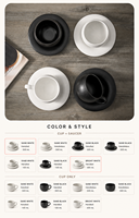 Vente en gros de tasses à café en céramique mate de 300 ml, style minimaliste rustique vintage, tasse à cappuccino et à latte pour la maison, le bureau, le café, ensemble cadeau