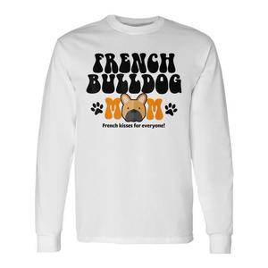 Maglietta a maniche lunghe French Kisses per la mamma del Bulldog Francese - Prodotto promozionale - Product Image 1