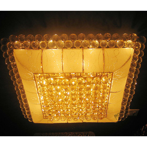 BONON Plafonnier en cristal carré classique au design de luxe moderne avec couvercle en acrylique pour bureau de vente Clubhouse Grenier Salon - Product Image 5