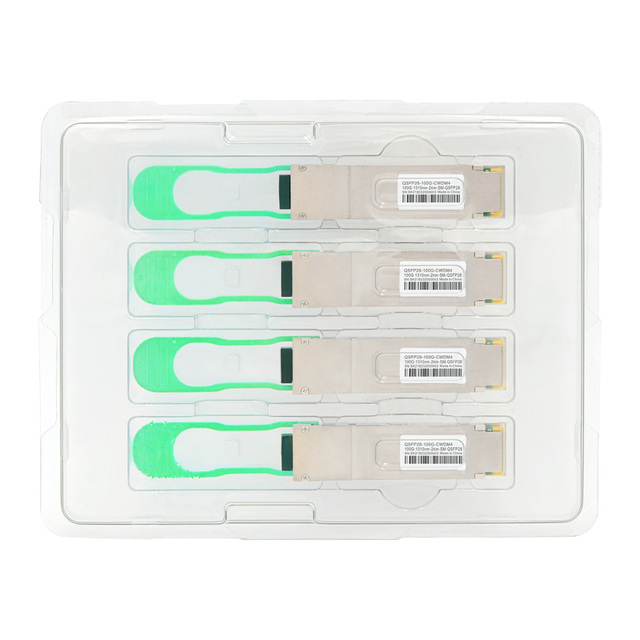 QSFP28 CWDM4 100G 2km 1271nm/1291nm/1311nm/1310nm CWDM LC Connector SFP Module