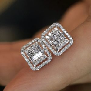 Boucles d'oreilles Xinfly, nouveau design, pour femme, en or 18 carats et diamants naturels Rock Candy 0,50 ct - Product Image 4