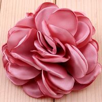 Bros bunga kain DIY buatan tangan garmen Multi guna perhiasan wanita bros kamelia klip aksesori rambut korsase