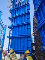 Système de coffrage en acier moderne haute résistance avec panneaux réutilisables pour la construction en béton