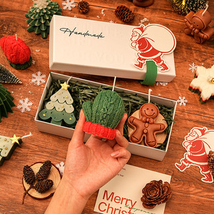 Christmas Limited Edition Handmade Aromatherapy <b>Candle</b> Gift Box - Christmas Tree Deer Gingerbread Man & More - Product Image 6