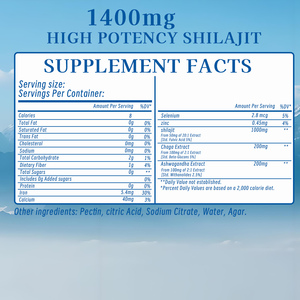 สมุนไพรธรรมชาติ shilajit gummies กับ Chaga และแคลเซียมสำหรับ gummies กระดูกเพื่อสุขภาพปรับปรุง gummies ระบบภูมิคุ้มกัน - Product Image 4