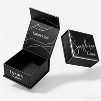 Boîte cadeau pliable en forme de boîte aux lettres, en carton recyclé haut de gamme, avec design personnalisé, dorure à chaud et fermeture magnétique, pour expédition en deux parties