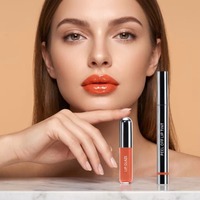 Coffret de gloss à lèvres peel-off édition limitée Noël (Orange Argile) – Protection longue durée, effet repulpant et gloss frais