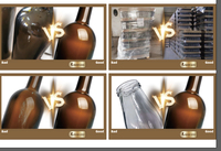 Mini Botella de Vidrio Vacía de 50 ml, Portátil, para Vodka, Whisky, Licores, con Corcho Natural de Grado Alimenticio, Sellada para Almacenamiento