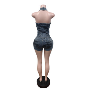 Nuevo Conjunto de Verano a la Moda para Mujer, Ropa Hip Hop con Decoraciones Metálicas, Estilo Y2K, Conjuntos <span class=keywords><strong>Cortos</strong></span> de Mezclilla, Ropa Urbana - Product Image 6