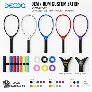 Raqueta DECOQ TYPTI de Fibra de Carbono Completa - Logotipo Personalizado, Ligera, Portátil, Ecológica, Raqueta de Pádel de Competición - Product Image 1