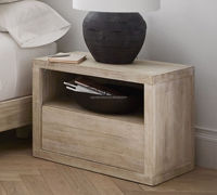 Mobilier de chambre à coucher moderne Table de chevet en bois Armoire de chevet