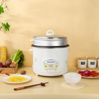 Cuisinière à riz électrique multifonctionnelle pour la maison, vente en gros, avec cuve antiadhésive, cuiseur vapeur et tasse à mesurer, capacité de 2L à 6L, approvisionnement en vrac