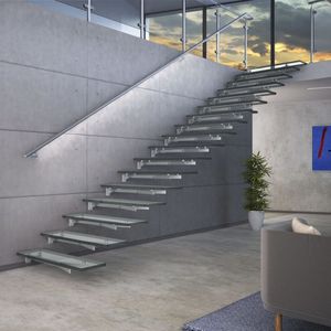<span class=keywords><strong>Escalier</strong></span> droit Prima fabriqué en Chine, usine, poutre centrale intérieure, <span class=keywords><strong>escalier</strong></span> droit - Product Image 1