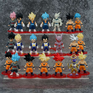 Figurines de personnages d'anime avec plusieurs rôles classiques, designs de coiffures vibrantes, jouets de collection en PVC pour la décoration de bureau - Product Image 6