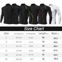 Herren Basketball Kompression hemden Langarm Athletic Workout Gym Roll kragen T-Shirt Active Running Base Layer Unterhemden