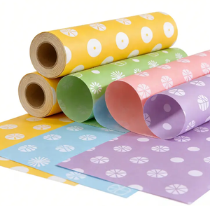 Imprimés floraux design <span class=keywords><strong>sur</strong></span> feuilles imperméables pour cadeaux de Noël et <span class=keywords><strong>papier</strong></span> d'emballage de luxe pour présentation de bouquets - Product Image 1