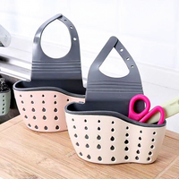 Support de rangement pour évier de cuisine, panier pour éponge, support suspendu, sangle réglable, support pour robinet, rangement pour évier