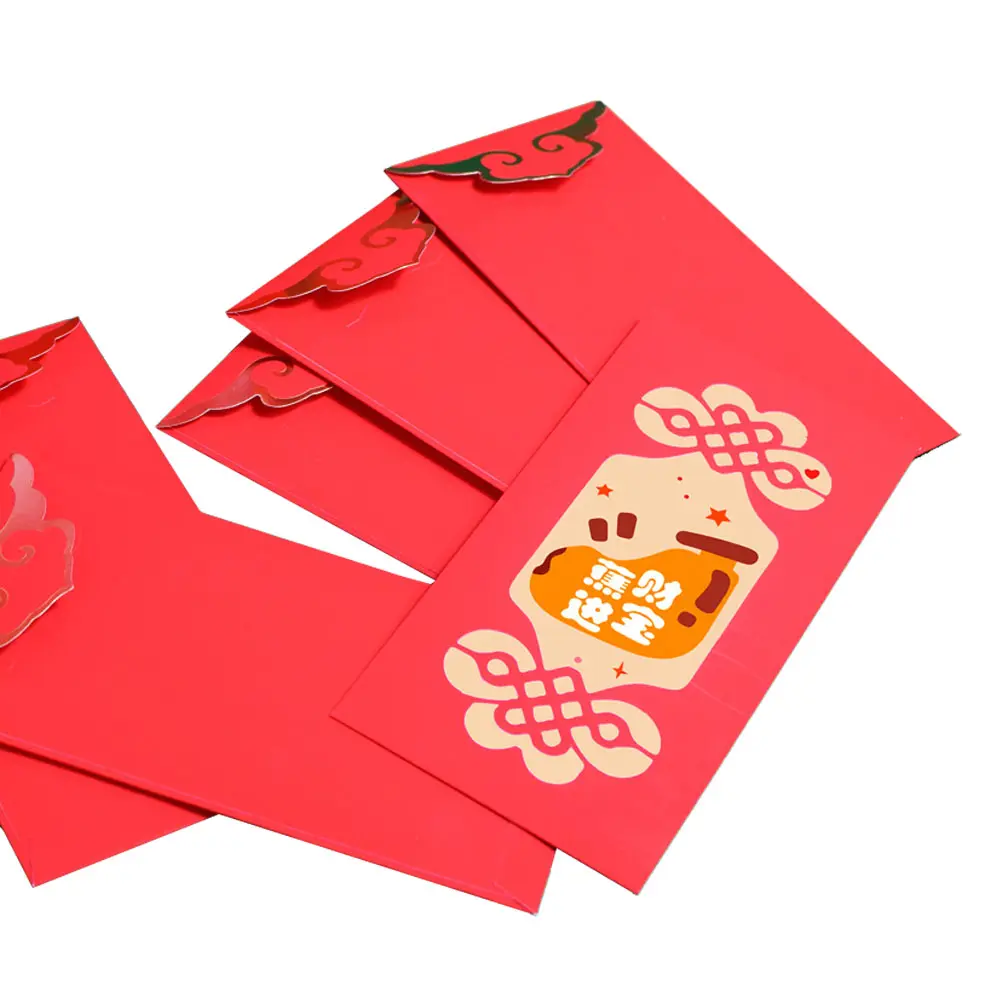 Pacote vermelho personalizado saco sorte dragão ano novo pacote vermelho impressão