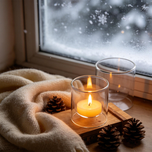 Wholesale High Quality Borosilicate Handmade Glass Cup Luxury Glass <strong>Candle</strong> Container Customization <strong>Candle</strong> <strong>Holder</strong> for Home - Product Image 3