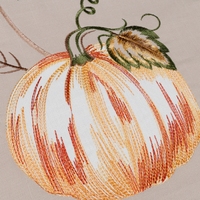 OWENIE – nappe personnalisée en coton et lin pour l'automne et l'automne, motif de feuilles vertes et de citrouille