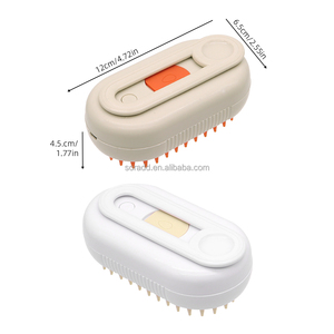 4 ב 1 קרם אדים חתול מברשת נטענת מחמד נטענת נגד סטטי לכלבים עיסוי ניקוי שפיכת & סירוק all-in-one - Product Image 3