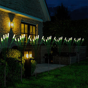 야외 방수 전구 장식 태양 정원 스타 버스트 흔들리는 빛 마당을위한 태양 갈대 조명 - Product Image 2