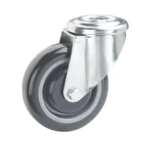 Vente directe des fabricants, équipement industriel, roulettes robustes de haute qualité avec roulement à billes, moyeu en PU + PP, frein pivotant - Product Image 3