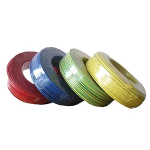 ליבת Cu H07V-U 1.5mm 2.5mm 4mm 18AWG 16AWG 4AWG 2AWG ליבה אחת תקוע 100% טהור נחושת PVC מבודד בית חוט חשמל כבל