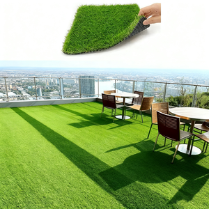 Gazon synthétique en rouleau pour extérieur, vente bon marché du fabricant, <span class=keywords><strong>faux</strong></span> gazon paysager, terrasse, jardin arrière, gazon artificiel - Product Image 3