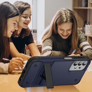 Hybrid 2 Dalam 1 PC + TPU Armor Shockproof Defender Casing Penutup Belakang dengan Kickstand untuk Samsung A32 5G Z Flip 3/4 Lipat 4 A13 A23 S23 - Product Image 4