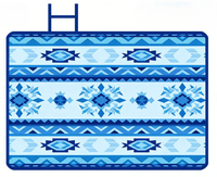 Tapis de pique-nique portable léger et durable 2x2m avec pompe à air externe pour le camping et la plage - Penglong PL-PM-01