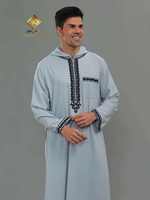 Chapeau Burqa Traditionnel Marocain pour Homme, Nouveau Style, Doux, Confortable, Décontracté, Brodé, Léger, Anti-Plis, Séchage Rapide, en Polyester