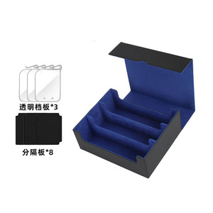 Boîte de rangement pour cartes en cuir PU de qualité supérieure à 3 rangées pour plus de 1800 cartes, étui de grande capacité compatible avec YuGiOh, MTG, PTCG - Product Image 1