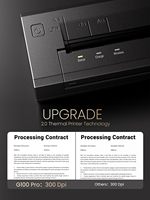 Impresora Térmica Portátil Phomemo G100 Pro con WiFi, Impresión Directa Inalámbrica para Viajes, Compatible con AirPrint para Tamaños A4 y Carta
