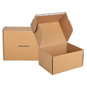 Reusable Collapsible Cajas Para Large Mailing Box Custom Logo Kraft Custom Design Shipping Box With Tape