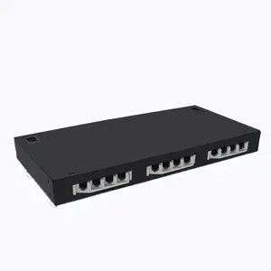 FTTH 12 Fiber Optic patch panel terminal box Optical fiber distribution frame Indoor/outdoor SC fiber and cable distribution box