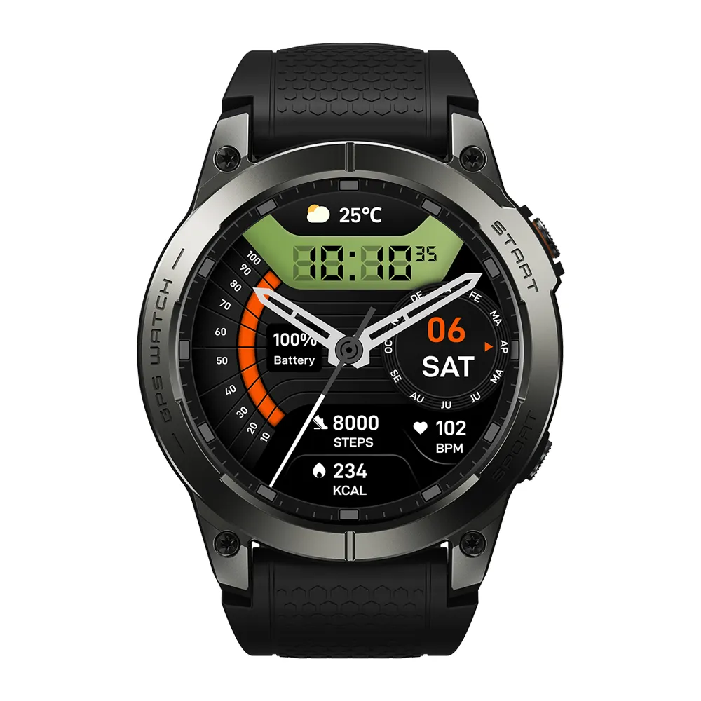 Zeblaze Stratos 3 Pro Встроенный GPS и маршрут импорта amooled дисплей Bluetooth телефон звонки GPS умные часы