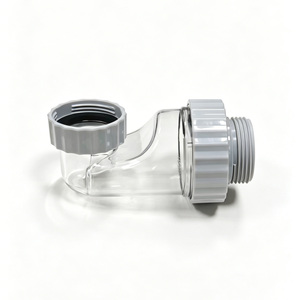 Sifón universal transparente para lavabo, antidesodorante, con sellado de agua visible, conector de desagüe para fregadero de baño - Product Image 2
