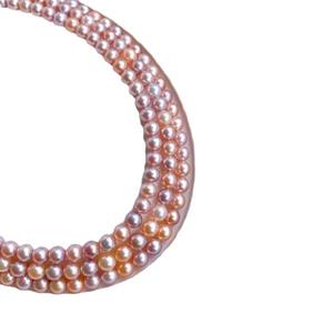 Collar de Perlas Naturales Redondas de Alta Gama de 11-14 mm, Color Mixto, Luz Súper Brillante con Microdefectos, Caja de Regalo Incluida - Product Image 5