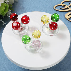 <b>Crystal</b> Figurines Glass Mushroom Vegetable Collectible Table Party Decoration Decoration <b>Ornaments</b> Home Decor - Product Image 6