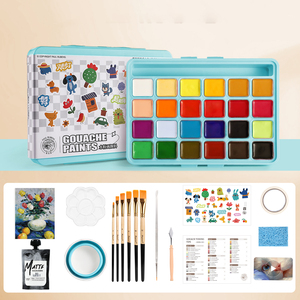 Ensemble de 24 couleurs de <span class=keywords><strong>peinture</strong></span> aquarelle gelée à prix d'usine pour enfants, idéal pour la <span class=keywords><strong>peinture</strong></span> DIY sur papier - Product Image 3