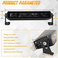 10 pouces 40W DC12v-24v Super lumineux Spot faisceau LED lampe de travail Pods étanche IP68 3600LM feux de conduite tout terrain