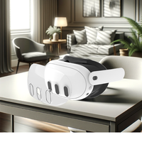 Aksesori VR Headset cangkang transparan bahan PC pelindung Headset untuk ocular Quest 3 Headset VR